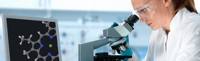 Image of researcher in laboratory