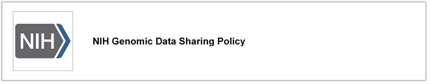 NIH Genomic Data Sharing Policy